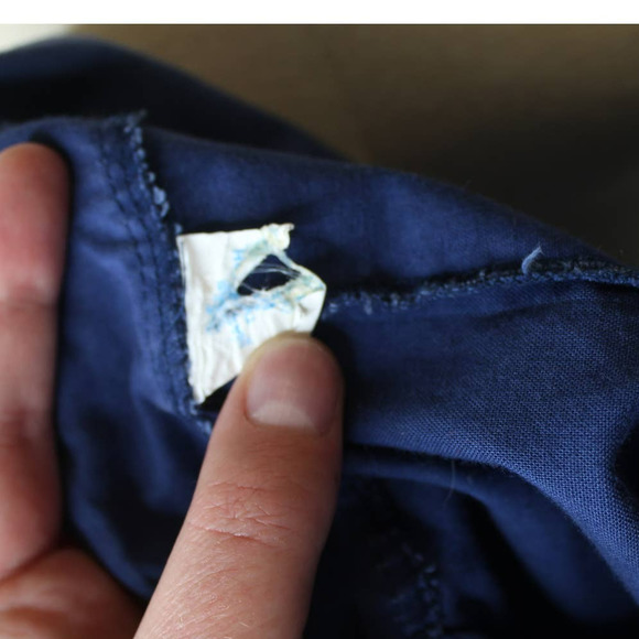 Vintage 70s A Line Collared Pleated Micro Mini Dress or Tunic - Picture 9 of 9